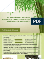 El Bambú Como Recurso Sustentable para Construcción de Viviendas de Bajo Costo Presentacion
