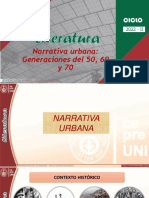 PPT SEMANA 18 - Narrativa urbana Generaciones del 50, 60 y 70