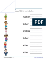 K-5 People Words Vocabulary Worksheet