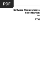 Software Requirements Specification ATM