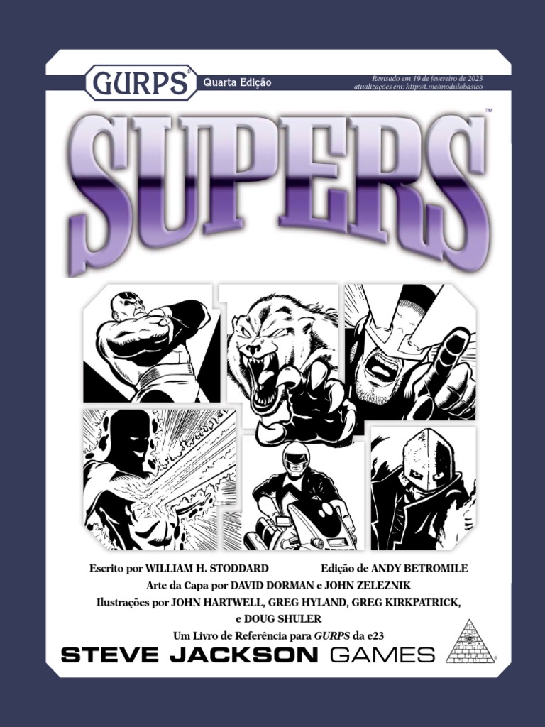 GURPS 4 Edição - Supers (Impressão) (Conteúdo)