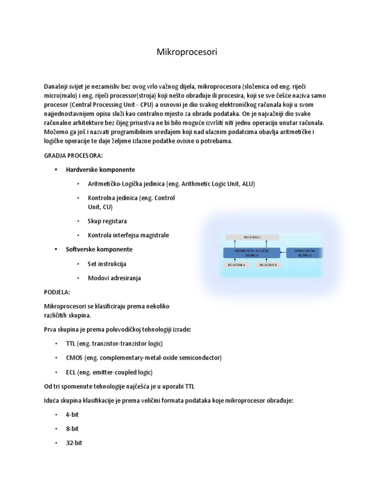 Mikroprocesori | PDF