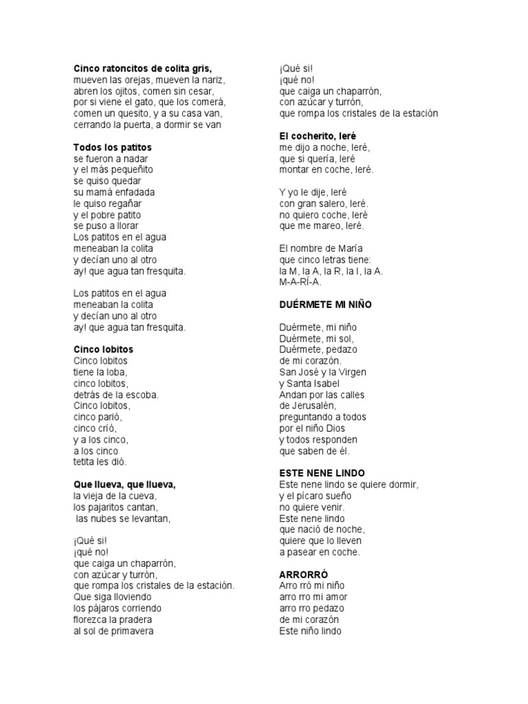 5 Canciones Escolares | PDF | Guatemala