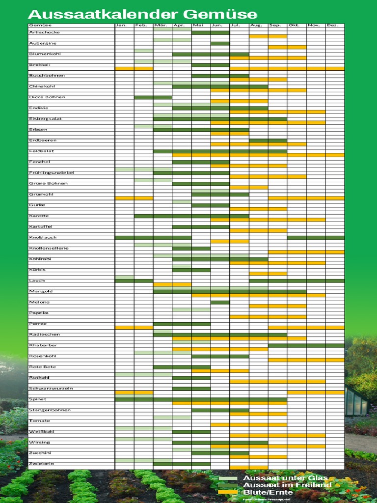 Aussaatkalender | PDF