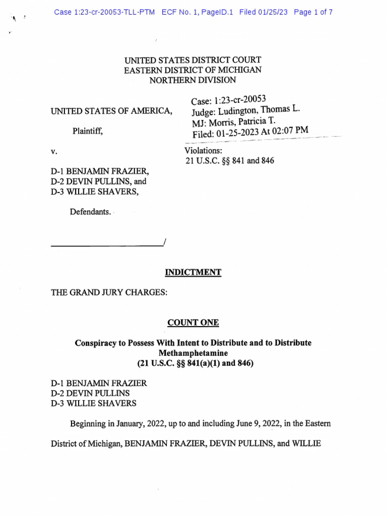 FRAZIER Indictment U.S. Attorney's Office EDMI PDF