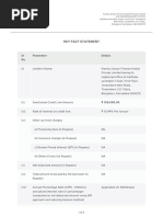 Key Fact Statement: SR No. Parameter Details