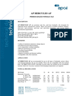 Premium Ashless Hydraulic Oils Technical Data Sheet