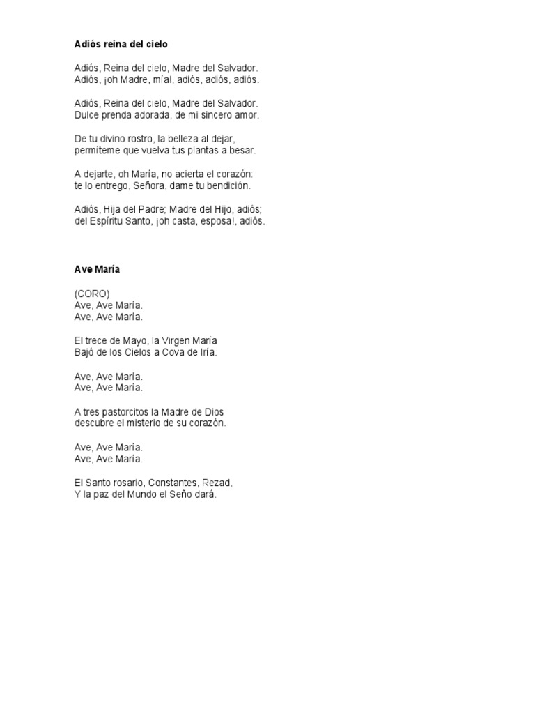 [HIMNOS A LA VIRGEN MARÍA] | PDF | María, madre de Jesús | Cristo (título)