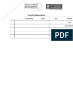 Lista Del Personal Asignado Sinpad