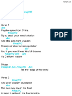 Red Hot Chili Peppers Californication Chords