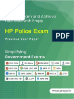 HP Police E: Previous Year Paper