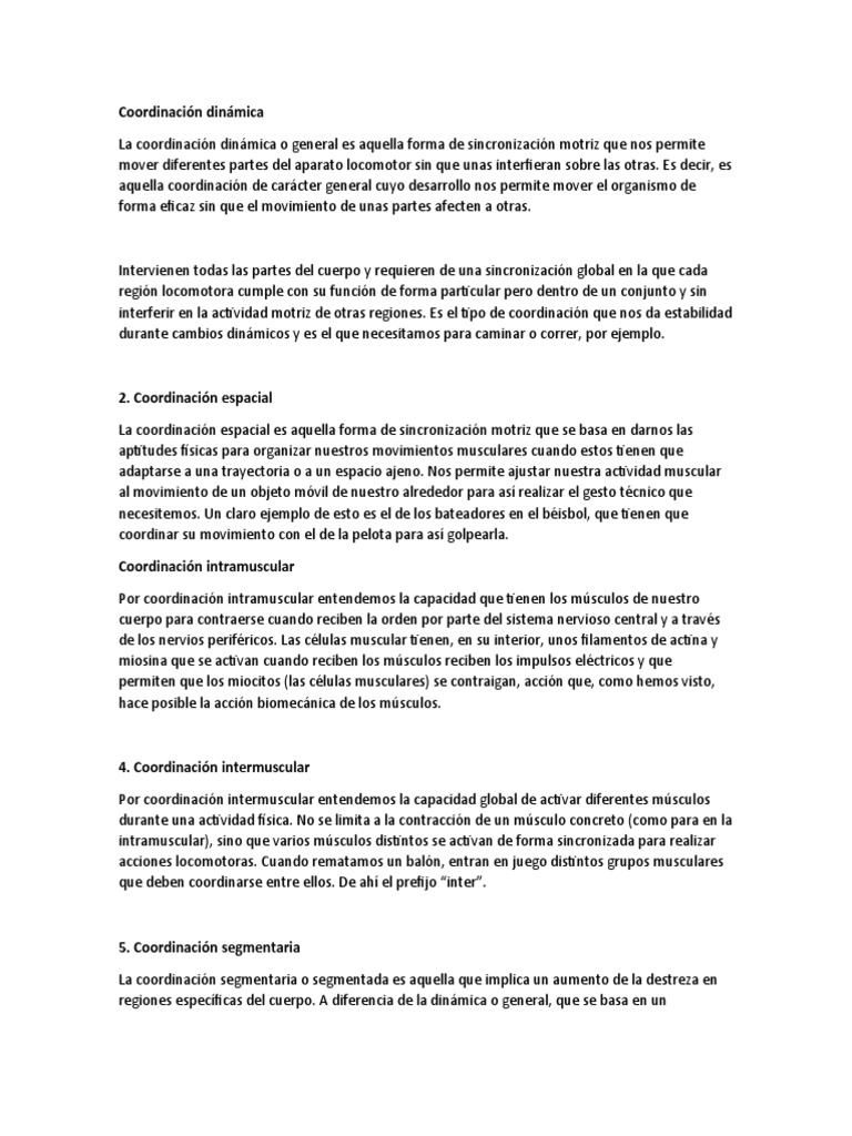 Coordinaci n din mica pdf m sculo anatom a