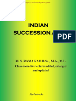Indian Succession Act: M. S. RAMA RAO B.SC., M.A., M.L