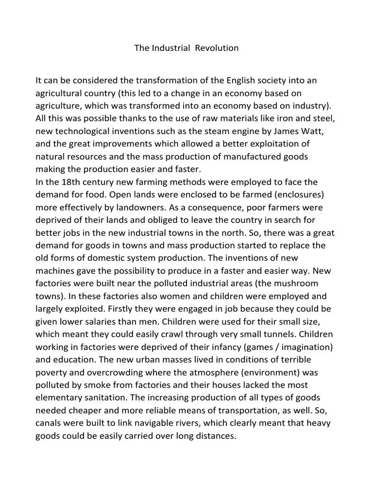 Industrial Revolution PDF