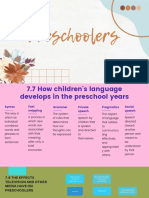 Preschool Life Stage Psychology Development Slide