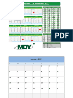 Calendario de Nominas 2022