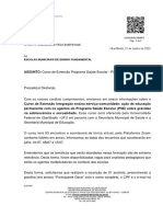 Of. 286 - Curso Extensão Programa Saúde Escolar - PSE