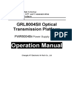 Optical Platform Power Supply Module Operation Manual