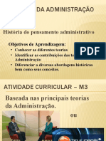 Unidade 3b - História Do Pensamento Administrativo