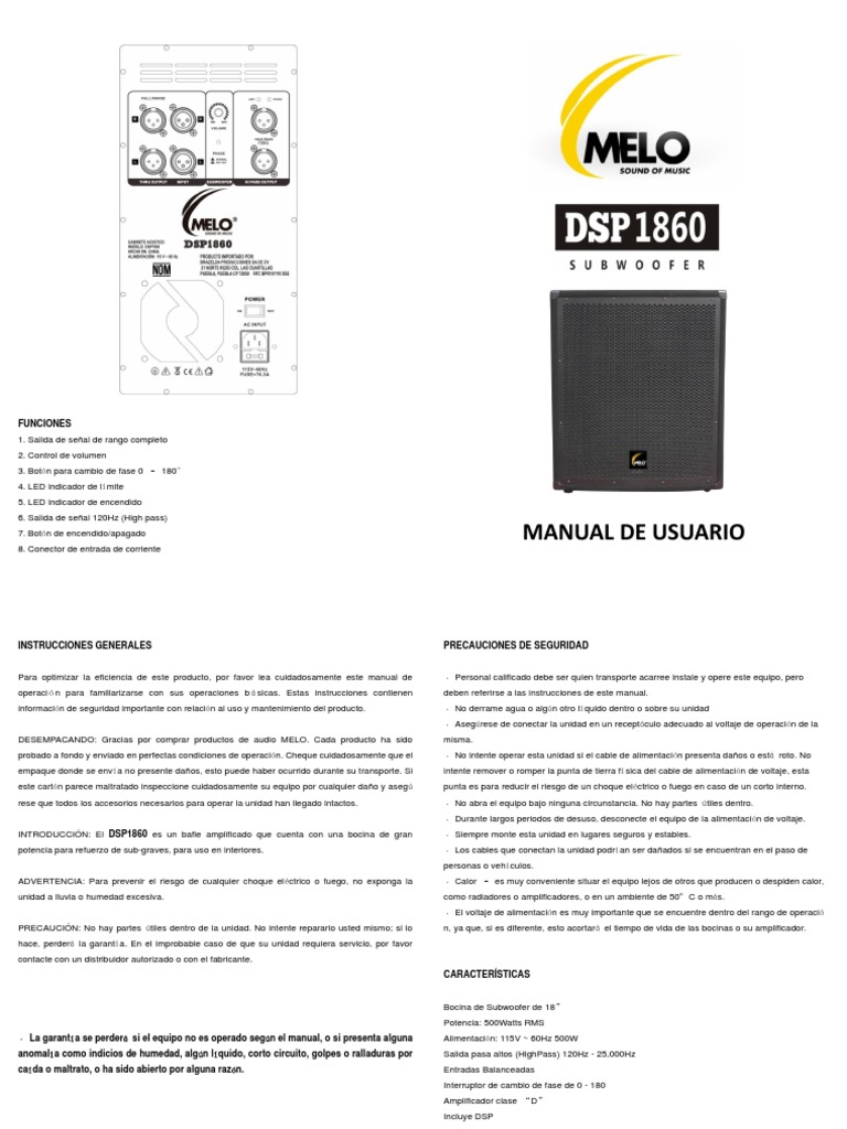 DSP 1860 MELO SOUND OF MUSIC PDF Diodo emisor de luz Ingenieria