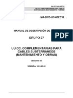 Grupo 27 - Uu - Cc. Complementarias para Cables Subterráneos (Man