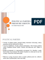 Political Parties and Pressure Groups