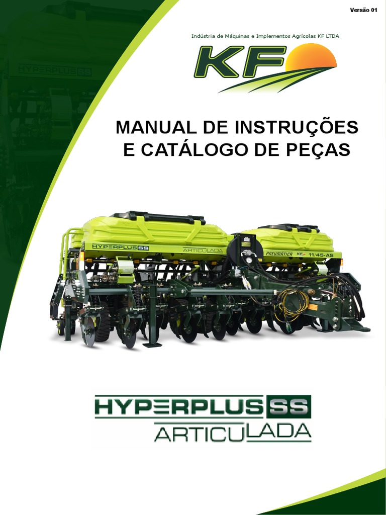 Manual da Plantadora Hyper Plus KF | PDF | Parafuso | Trator