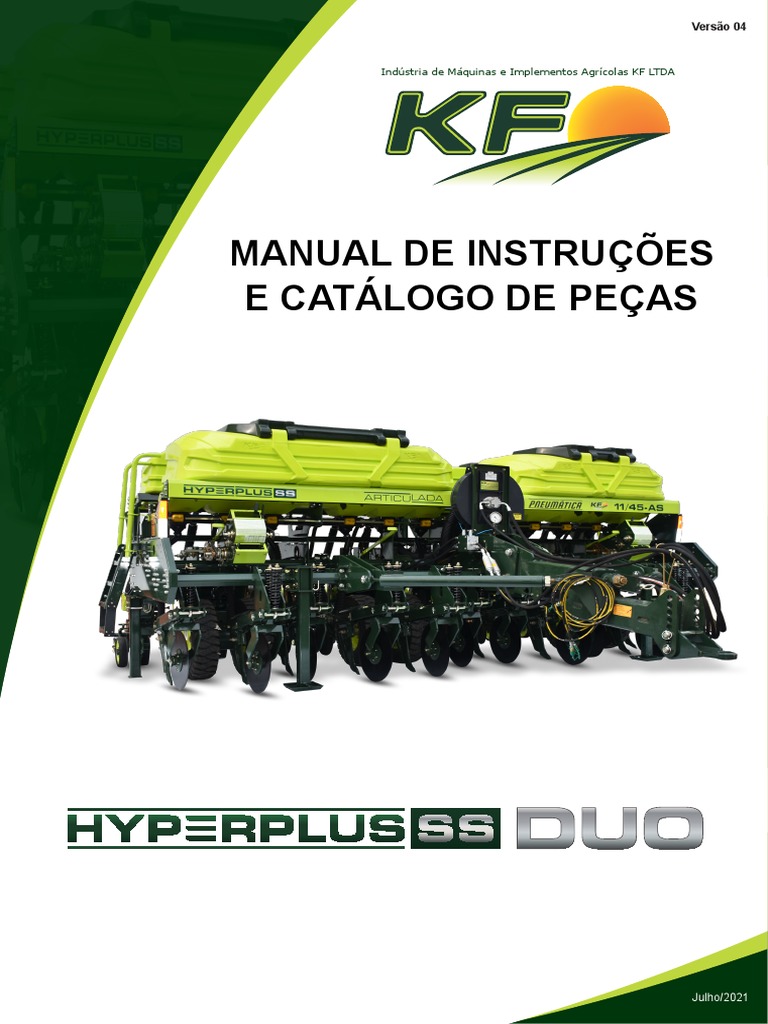 Manual Plantadora HyperPlus SS DUO | PDF | Pneu | Tráfego