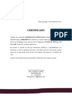 Modelo Certificado