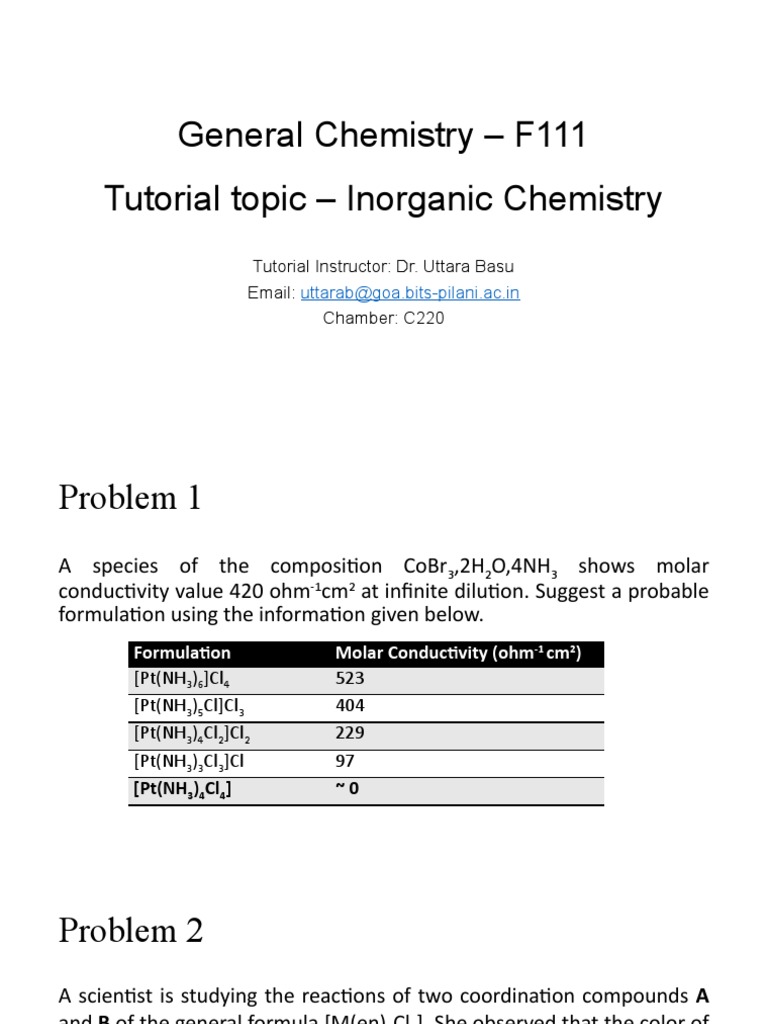 Tutorial Chemistry PDF