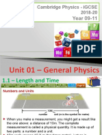 Cambridge Physics - iGCSE 2018-20 Year 09-11