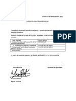 Propuesta Unilateral de Compra