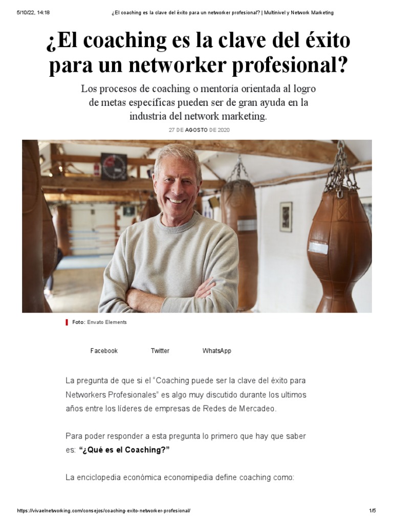 ¿El Coaching Es La Clave Del Éxito para Un Networker Profesional ...