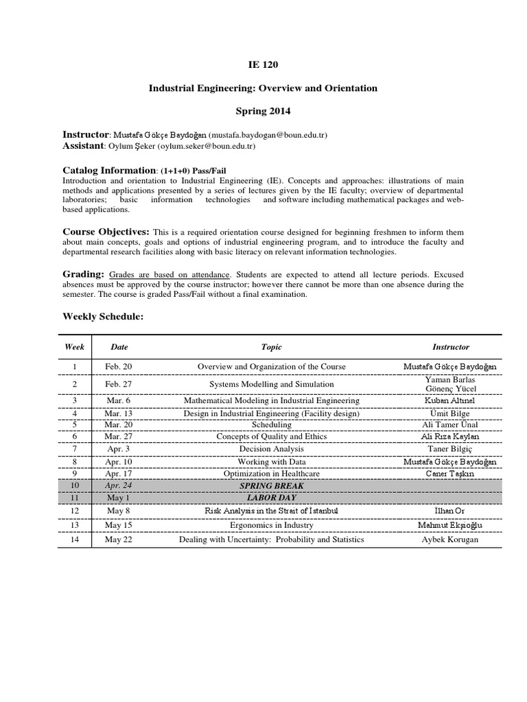 INDUSTRIAL ENGINEERING SYLLABUS PDF visual data 5