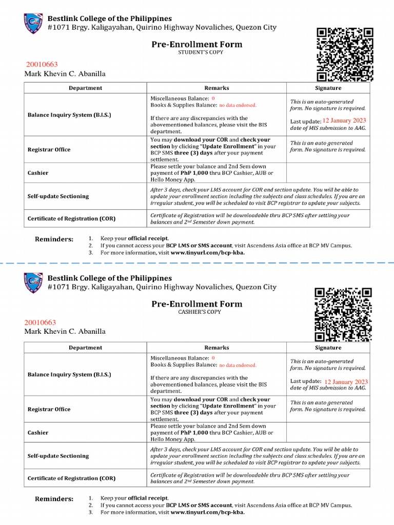 BCP SMS and LMS Overview | PDF