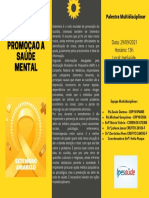 Setembro Amarelo Palestra Multidisciplinar Saúde Mental