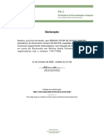 Declaração de Matriculado - UFRJ Sérgio Ribeiro