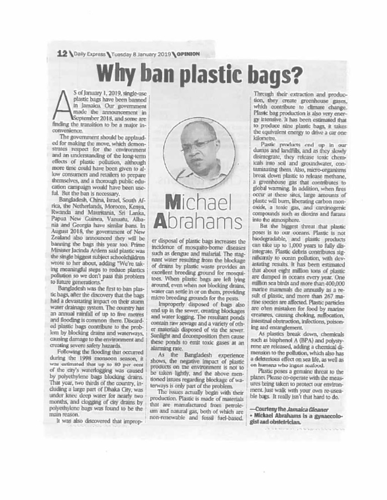 Why Ban Plastic Bags PDF