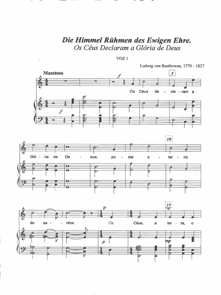 Os Céus Declaram A Glória de Deus | PDF