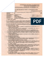 Taller de Redacción y Comunicación