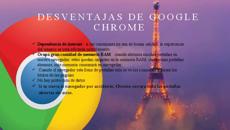 Desventajas de Google Chrome | PDF