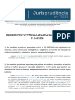 Jurisprudencia em Teses 205 - Medidas Protetivas Na Lei Maria Da Penha - Lei N 11 340 2006 - 2022