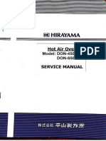 Hirayama DON-450,650 Hot Air Oven - Service Manual