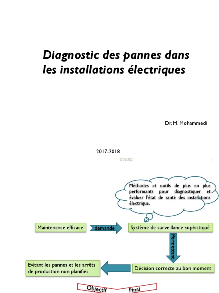 Diagnostic De Pannes 1 Pdf Ingénierie De Fiabilité Physique