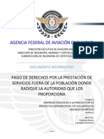 Documento Informativo Pago de Derechos AFAC