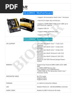 Biostar H110MHC Spec