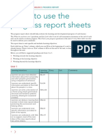 Progress Reports