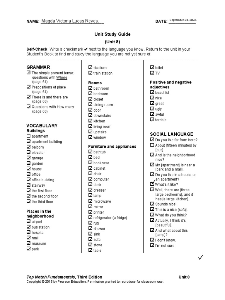 GRAMMAR BOSTER, SSTUDY GUIDE LEVES 3 Resuelto - Removed | PDF | Bedroom ...