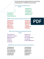 Fichas Verbos y Criterios de Evaluación