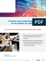 13 Pasos para Implementar Un Modelo de Calidad